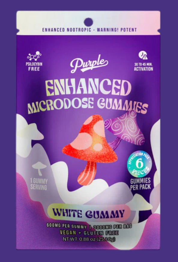 Purple Mushroom Enhanced Microdose Gummies